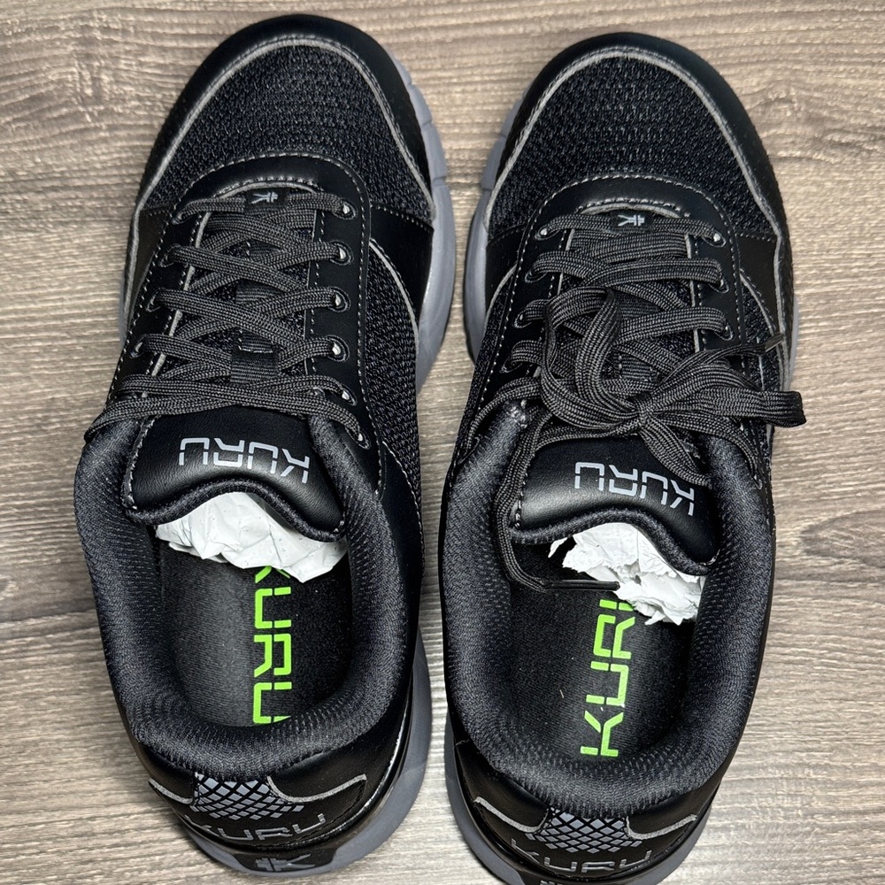 KURU Black and Gray Athletic Shoes